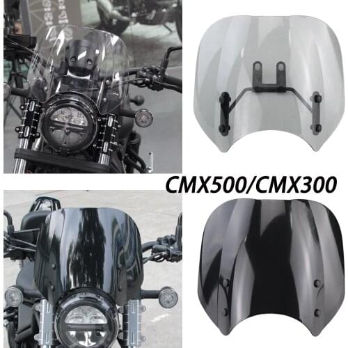Rebel CMX 500 300 Windscreen Windshield Wind Deflector For CMX500 Flyscreen Motorcycle Accessories For Honda CMX500