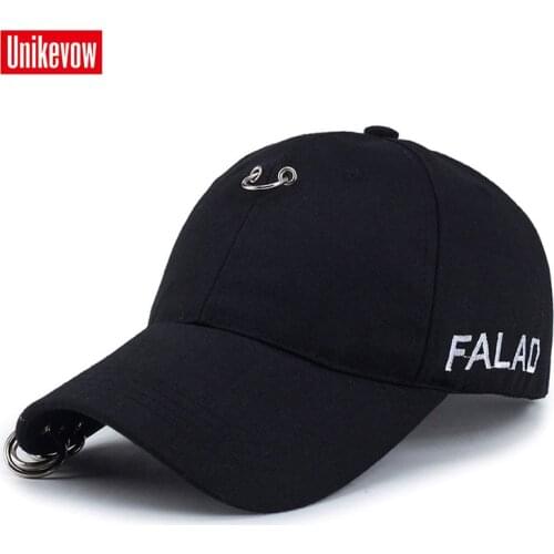 1Piece Baseball Cap with Iron ring Sports leisure hats for men and women 100% cotton hip hop cap fashion snapback cap