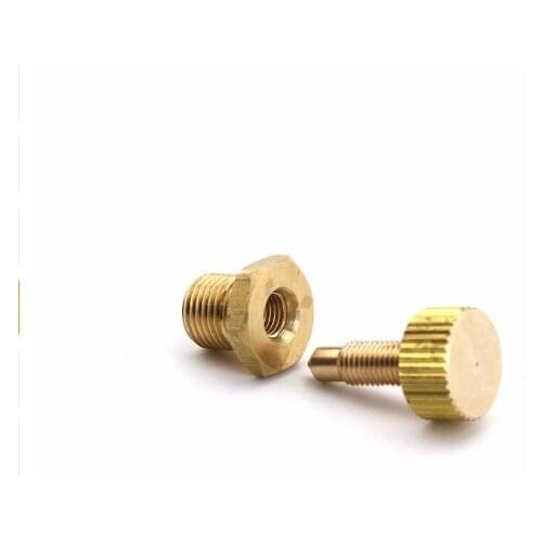 2pcs PCP Airsoft Pump High pressure Pump Spare Parts Air Bleed Screw Copper 300bar/4500psi Safety Bleeder Valve Replacement Kit
