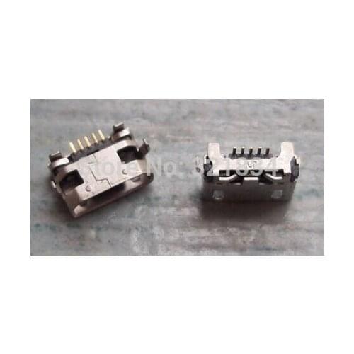 200pcs Micro 5pin USB Jack Charger Connector For Lenovo A7600 A7600H A3000 A3000H A788T S930 A656 A370 S390