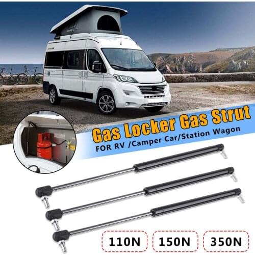 520mm 110N/150N/350N Car Gas Spring Support Struts M8 Shaft For RV Caravan Trailer Tent Toolbox Telescopic Support Arm GS16