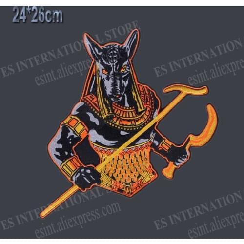 9.4 inches Monsters Soldier large Embroidery Patches for Jacket Back Vest Motorcycle Club Biker MC Sew on