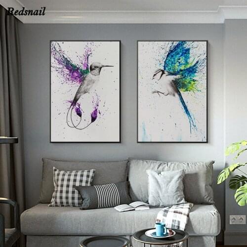Flying Birds Color Bright Abstract Wings Diamonds Embroidery DIY Diamond painting 5D Full Drill mosaic wall art EE969