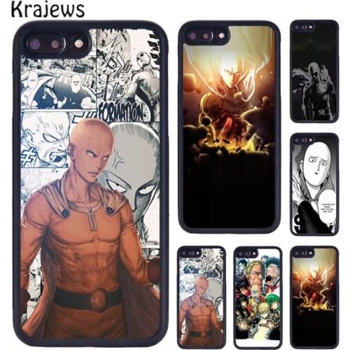 Krajews One Punch Man Phone Case For iPhone 5 6S 7 8 Plus 11 12 Pro X XR XS Max Samsung Galaxy S6 S7 S8 S9 S10