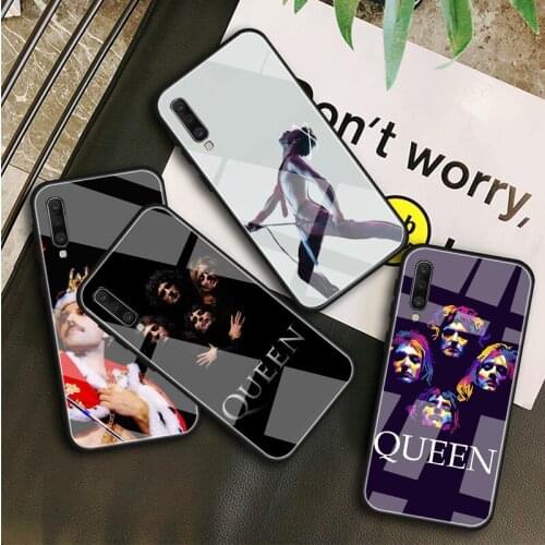 Queen Freddie Mercury Tempered Glass Case For Samsung Galaxy A10S A10E A20S A20E A30S A40 A50S A60 A70 A80 A90 A6 A7 A8 Shell