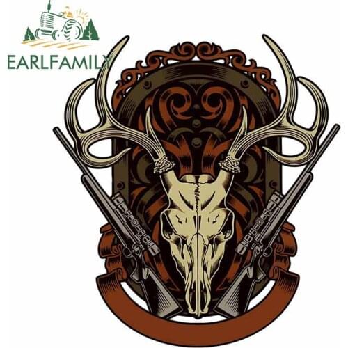 EARLFAMILY 13cm x 11.7cm For Hunter Emblema Sunscreen Car Stickers Anime Decal Waterproof Creative Sticker Decoration