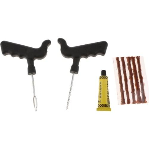 Car Auto Tubeless Tyre Puncture Repair Kit Tire Seal Strip Plug Motorcycle