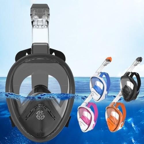 Full Face Diving Mask for Adult Youth Scuba Anti Fog Snorkeling Mask Swimming Underwater Breathing Equipment With Camera Mount