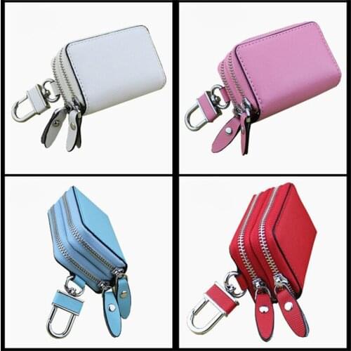Brand New 2021 PU Cow Leather Men & Women Car Key Bag Wallet Multi Function Key Case Fashion Housekeeper Holders Carteiras