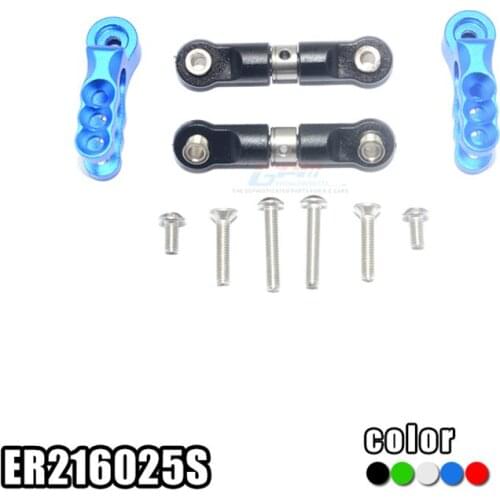 TRAXXAS Aluminum Alloy Straight Arm Porous Position Servo Code + Stainless Steel Positive and Negative Teeth Adjustable Rod Set