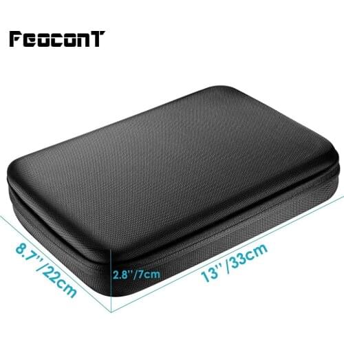 FeoconT Portable Action Camera Case Shockproof Protective Carrying Case Eva Hard Bag For Gopro 7 6 5 Sports Camera Accessories