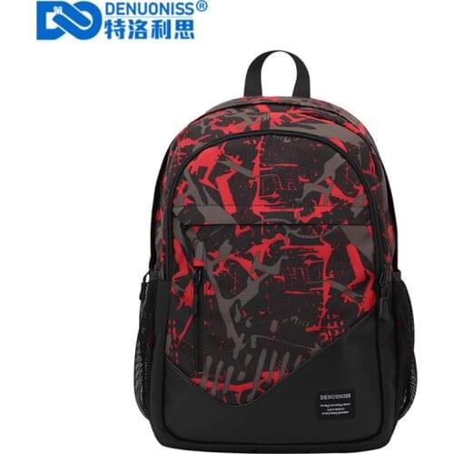 DENUONISS Women Backpack Student Water Repellen Oxford Backpack Men Mochila Quality Brand Laptop Bag Printing School Backpack