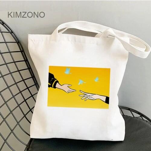 Banana Fish shopping bag shopper bolso cotton shopper shopping jute bag bag bolsas reutilizables ecobag foldable jute grab