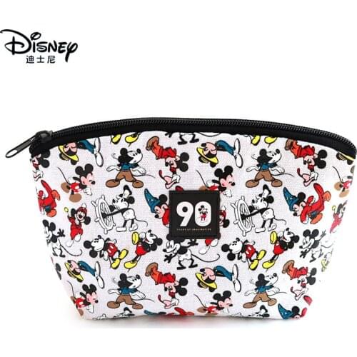 Disney Mummy Bag Mini Organizer 90th Anniversary Mickey Multifunctional Cosmetic Bag Portable Canvas Handheld