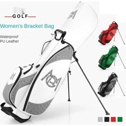 2021 New Golf Stand Bag Ladies Waterproof Rivet Ball Bag Transparent Cap Golf Cue Bag