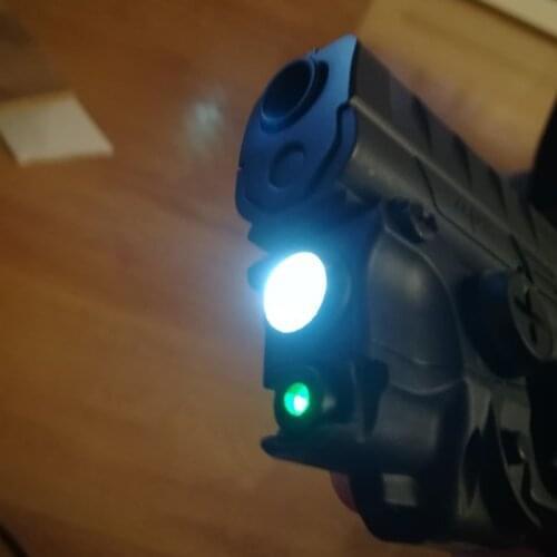 Tactical Self Defense Gun Green Laser LED Light Combo for Pistola Traumatica 9mm Laser Airsoft Glock 17 19 Accessories Lazer