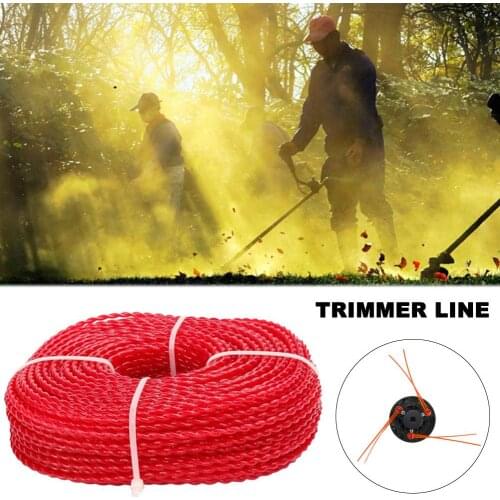 3mm 70m Grass Trimmer Line Strimmer Brushcutter Trimmer Nylon Rope Cord Line Long Round/Square Roll Grass Rope Line