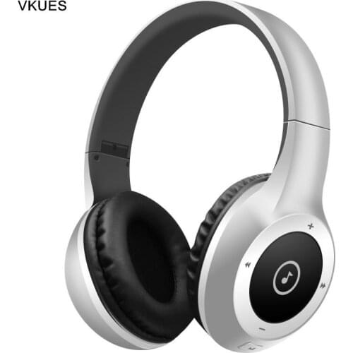 VKUES T8 Wireless Bluetooth Headphone Srereo Foldable HIFI Headset with Mic Support TF Card Sport Noise Cancelling Headphones