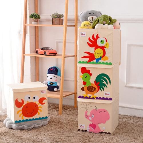 Large Capacity Household Storage Boxs Washable Oxford cloth Clothes Quilt Pillow Container Folding Children Toy Organize Basket