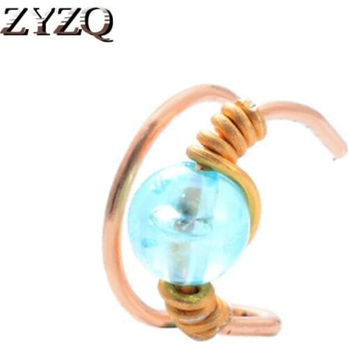 ZYZQ Classic Vintage Ear Clip For Women With Cute Bead Insert Easy Open No-Piercing Women Accessories Wholesale Lots&Bulk Hot