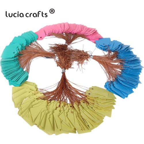 Lucia crafts 24pcs/100pcs 2.5*3.5cm Garment Labels Price Tags Marks Florist Plant Label Tags I0808