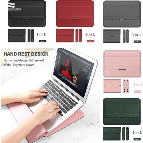 Laptop Sleeve Bag for Huawei Matebook D 14 D 15 X Pro 2020 Case Sleeve for MacBook Air 13 Case M1 A2337 Pro13 A2338 A2251 PU