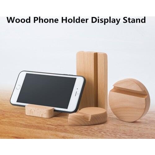 Wood Cell Phone Holder Stand Smartphone Support Table Stand Mount Holder Phone Stand For Desk Tablet PC All Mobile Phones