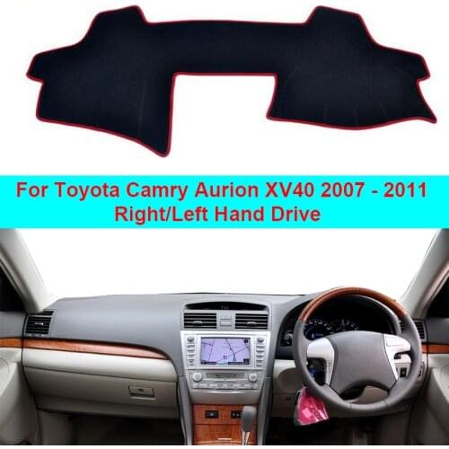 2 Layers Car Inner Dashboard Cover Dash mat Carpet Cape For Toyota Camry Aurion XV40 2007 2008 2009 2010 2011 LHD RHD Sun Shade