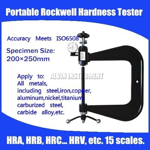 Brand Genuine PHR-8-10 C Clamp Portable Rockwell Hardness Tester Specimen:200*250mm For All Metals HRA, HRB, HRC, etc