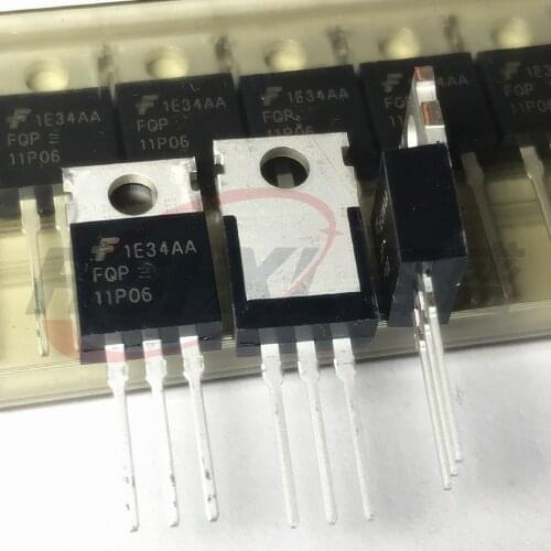 FQP11P06 FQP-11P06 11P06 11A 60V TO-220 new original 10pcs/lot