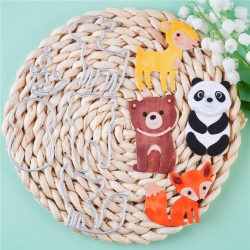 InLoveArts Craft Various Animal Metal Cutting Dies Cut Mold Decoration Fox Scrapbook Paper Craft Knife Mould Blade Punch Stencil
