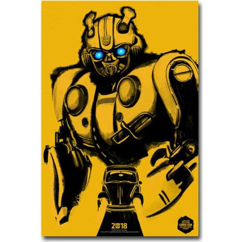 J0147 Bumblebee Movie Wall Sticker Silk Poster Art Light Canvas Home Decoration