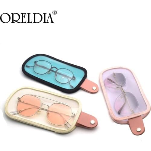 Creative Fashion Ice Cream Color Glasses Bag Eyewear Storage Bag 2021 Unisex Solid Color Retro Portable Storage Sunglasses Bag