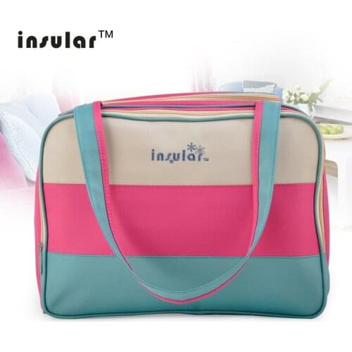 Hot Sale Fashion Unique Colorful Diaper Bag Stylish Fresh Nappy Bag Waterproof Nylon Mommy Bag
