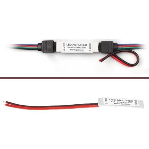 Mini Signal Amplifier Repeater for 5050 3528 SMD RGB LED Light Strip DC 12V