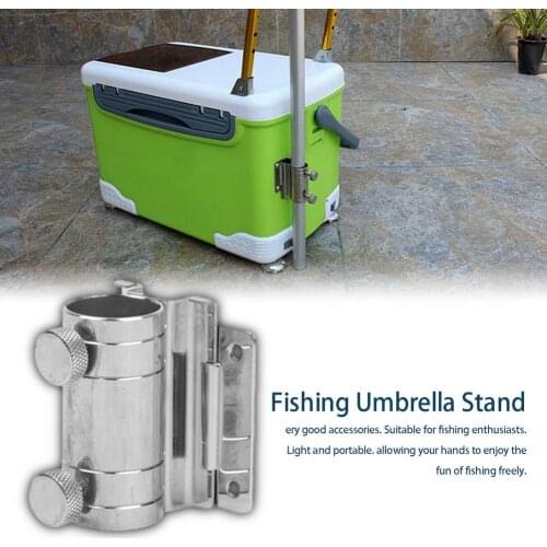Outdoor Multifunction Stainless Steel Fishing Umbrella Stand Holder Anti-rust Fix Bracket Fishing Box Tackle Fishing Accessories