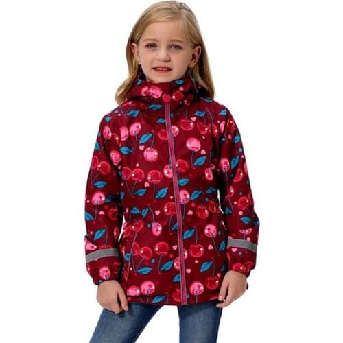 New 2021 spring autumn child kid jackets baby girls windproof waterproof jackets double-deck inner polar fleece