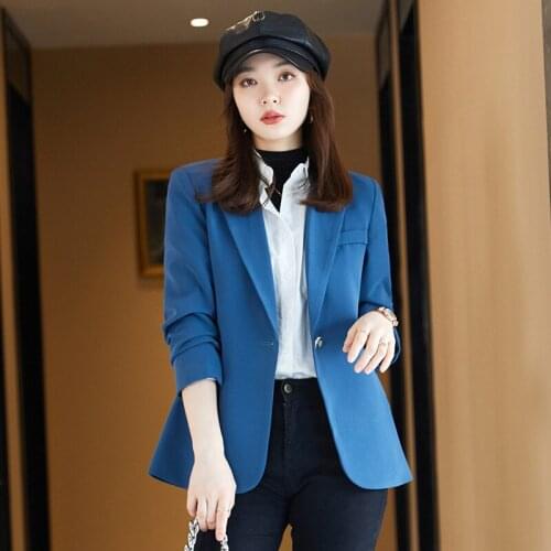 Autumn Winter Long Sleeve Blazers Jackets Coat for Women Business Work Wear Formal Professional Office OL Styles Outwear Blaser