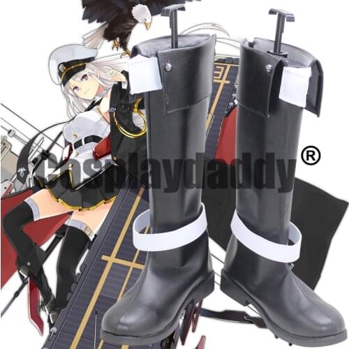 Azur Lane Yorktown Eagle Union The Grey Ghost Enterprise Default Ver. Anime Game Cosplay Shoes Boots X002