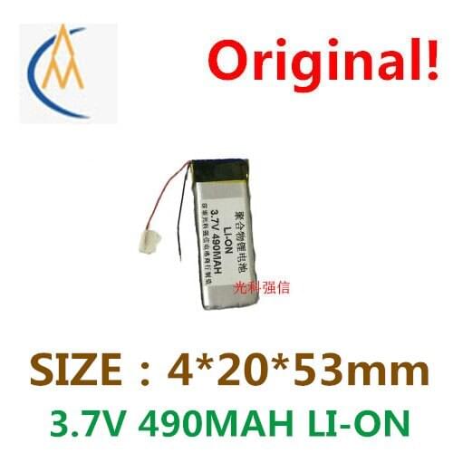New sufficient capacity polymer li-ion battery 3.7 V 402053 490 mah MP4 walkie-talkie/equipment/micro stereo navigator