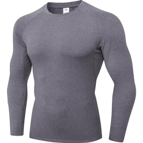 Plus Size Compression Gym Bodybuilding Running T-Shirts Quick Dry Workout Sport Top Tees Training Sweatshirts