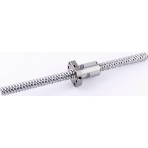 Ball screw SFU2505 2510+ End support BK/BF 20 + nut housing + Choose length C7 with flange single nut end machined CNC
