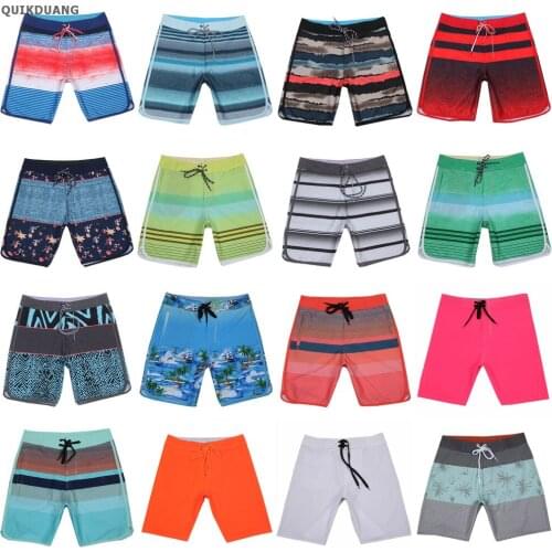 Brand New Bermuda Shorts Male Casual Shorts 4Way Stretch Boardshorts Men Beachshorts Waterproof Board Shorts Multi-Colors 30-38