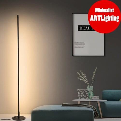 Nordic Modern LED Corner Floor Lamp RGB Multicolor Modes Dimmable 20W LED Minimalist Floor Light Standing Lamp