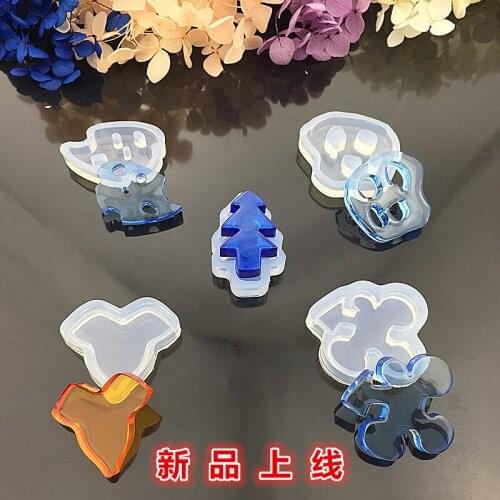 Resin Silicone Pendant Mold Maple Leaf Archer Lotus root Clouds cedar Ornaments Handmade Jewelry Making Tool Mould