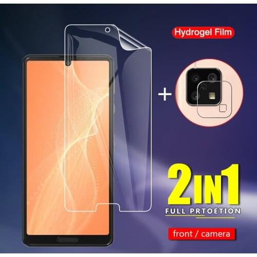 Slim Front Soft TPU Protective Hydrogel Film For Sharp Aquos Sense4 Sense 4 Plus Camera Lens Screen Protector Glass