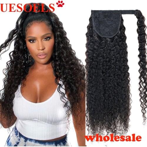 Накладные хвосты из натуральных волос Uesoels China At AliExpress