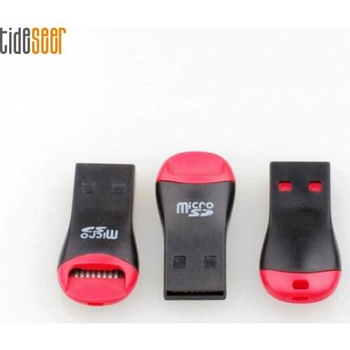 USB 2.0 T-Flash Micro SD TF Memory Card Reader Mini Carton Whistle Style Portable Easy to Carry Cell Phone MicroSD Card 2000pcs