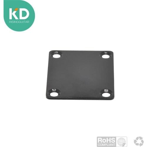 High Quality Black Electric Guitar Neck Plate with 4 black screws