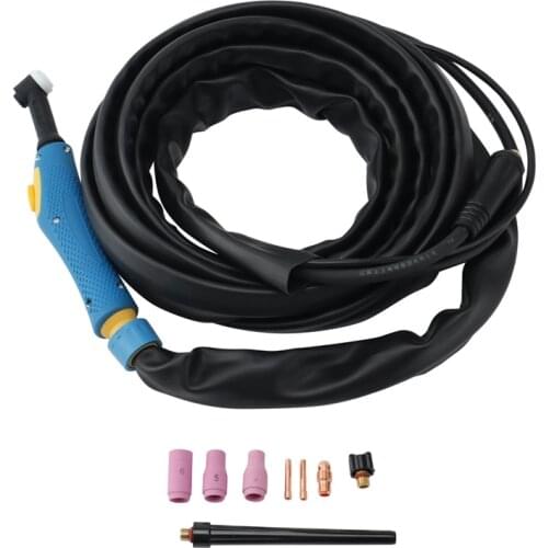 WP-9 WP9 TIG Torch Burner Hose Argon Accessories Dinse DKJ 10-25 M10 Gas 4 Meters Welding Machine Accessory
